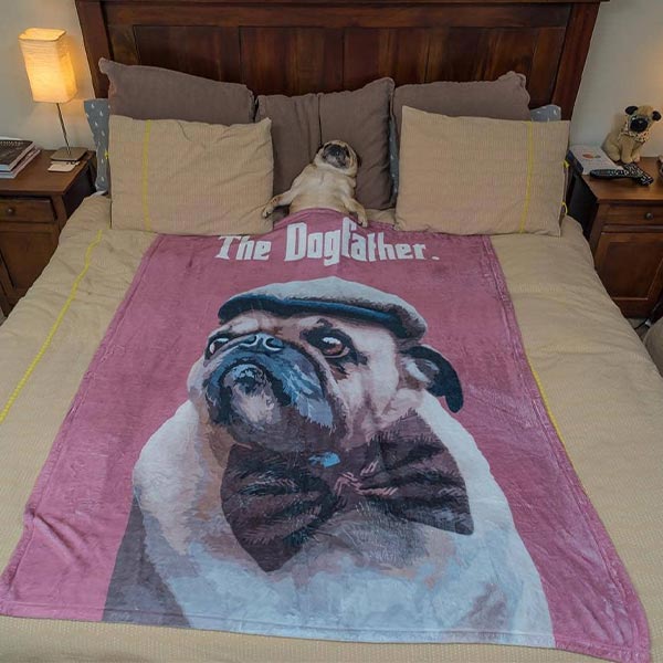 Fleece Blanket The DogFather - Pop Your Pup