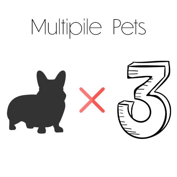 Multiple Pets - Custom pet art of your dog or cat by pop-your-pup