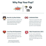 Original Pet Pop Art Framed Canvas - Pop Your Pup!™