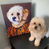 Custom Pet Art Canvas Wrap
