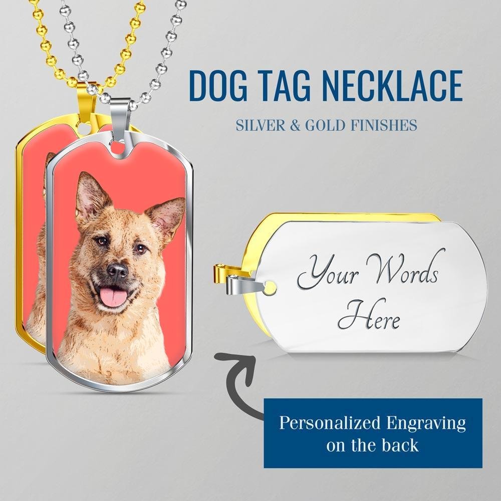 Amazon Metal Dog Name Tags Custom Pet Art Dog Tag Necklace – Pop