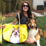 Custom Pet Art Weekender Tote Bag