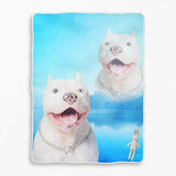 Super Portrait Baby Sherpa Blanket - Pop Your Pup!™