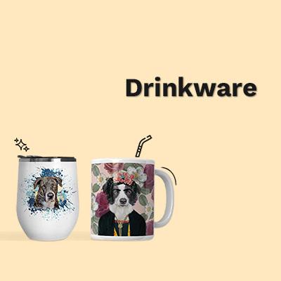 Custom Pet Art Drinkware | Pop Your Pup!™