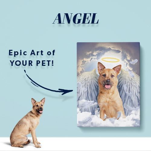Pet Icon - Angel Pet Art | Pop Your Pup!™