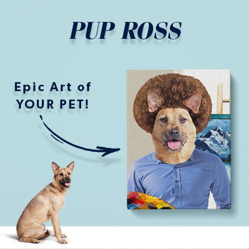 Pet Icon - Bob Ross Dog Art | Pop Your Pup!™