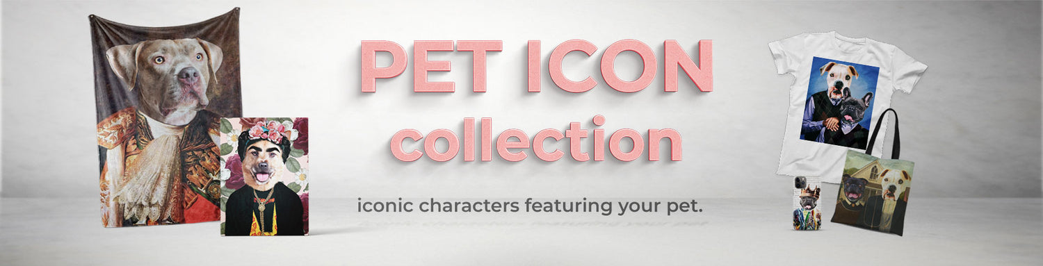 Renaissance dog and cat art Pet Icon collection