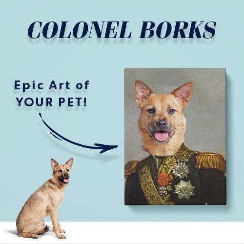 Pet Icon - Colonel Dog Art | Pop Your Pup!™