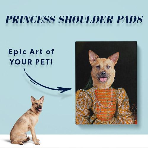 Pet Icon - Colonial Princess Dog Art | Pop Your Pup!™