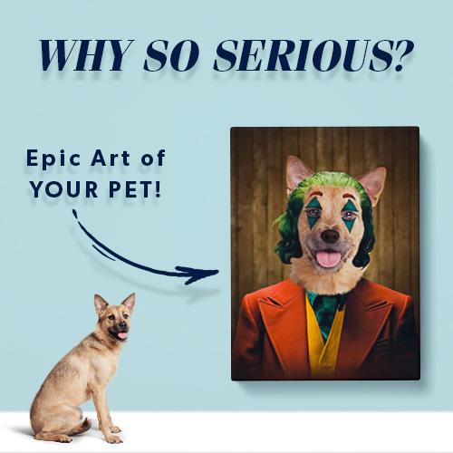 Pet Icon - Joker Dog Art | Pop Your Pup!™