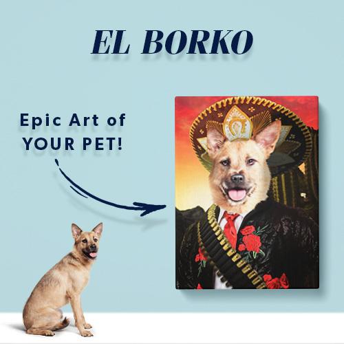 Pet Icon - Mexican Sombrero Dog Art | Pop Your Pup!™