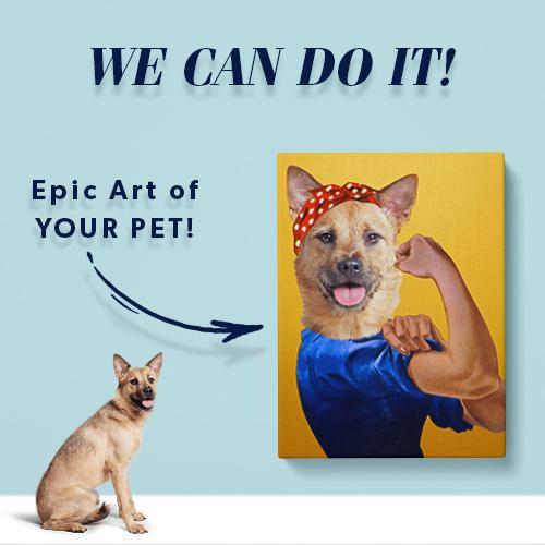 Pet Icon - We can do it dog art | Pop Your Pup!™