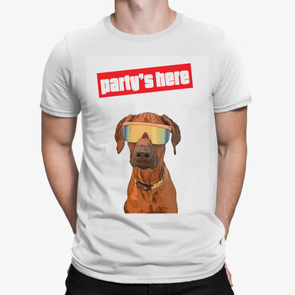 Custom Pet Art Mens Crew Neck T-shirt
