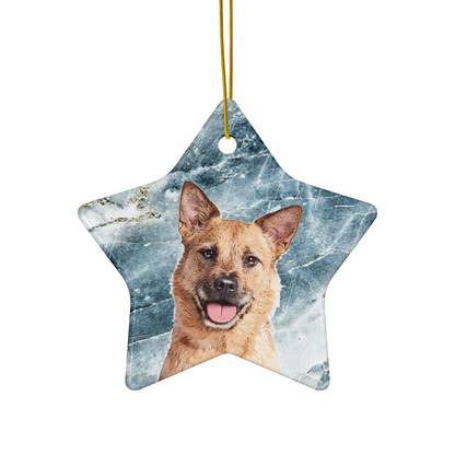 Custom Pet Art Holiday Ornaments
