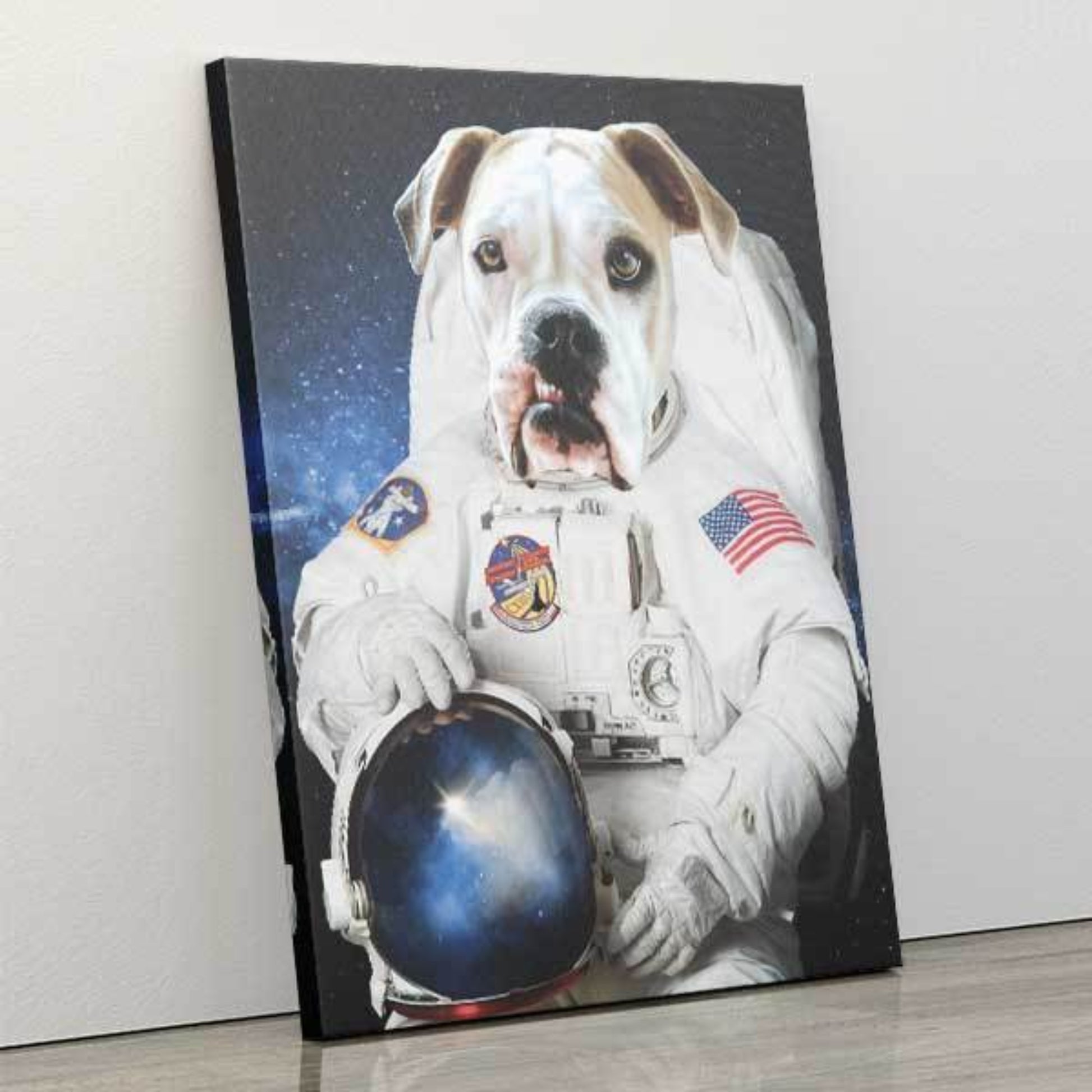 Astroborks - Canvas Wrap - Custom pet art of your dog or cat by pop-your-pup
