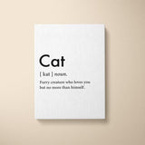 Citazione canvas - Definizione gatto