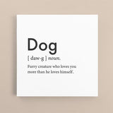 Canvas Quote - Dog Definition - Custom pet art of your dog or cat by pop-your-pup