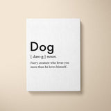 Canvas Quote - Dog Definition