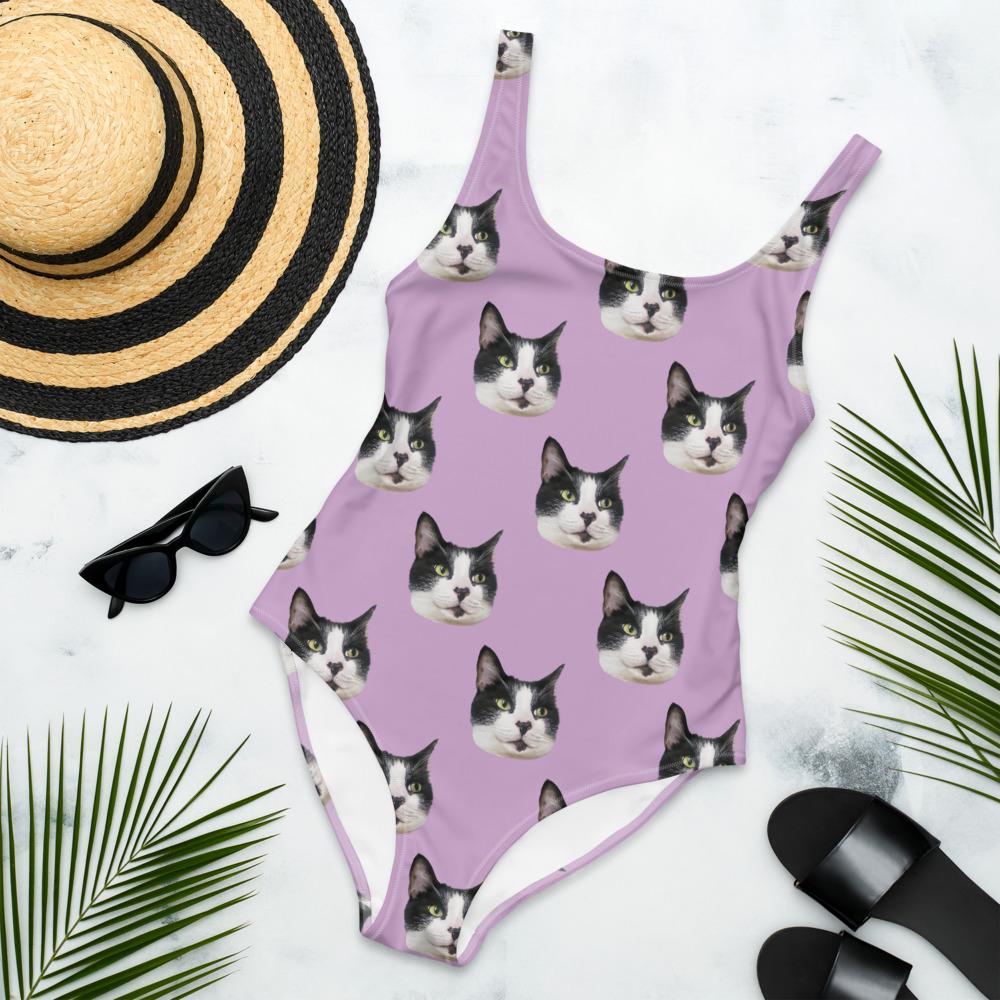 Custom Pet Art 1 Piece Bathing Suit – Pop Your Pup!™