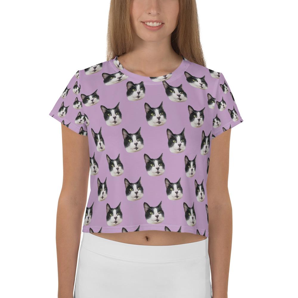 Custom Pet Art All-Over Print Crop top - Pop Your Pup!™