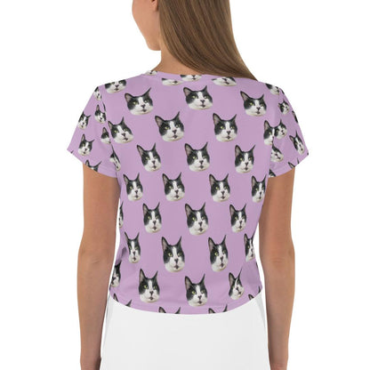 Custom Pet Art All-Over Print Crop top - Pop Your Pup!™