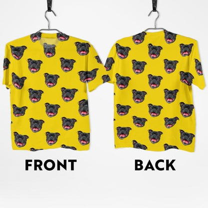 Custom Pet Art All Over Print Tee - Pop Your Pup!™