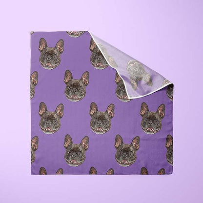 Custom Pet Art Bandana - Custom pet art of your dog or cat by pop-your-pup