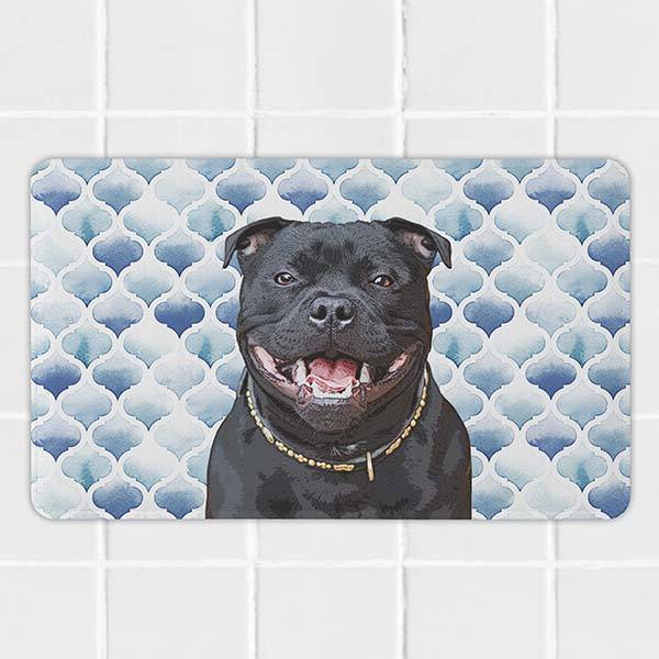 Custom Pet Art Bath Mats - Pop Your Pup!™