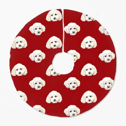 Custom Pet Art Christmas Tree Skirt - Pop Your Pup!™