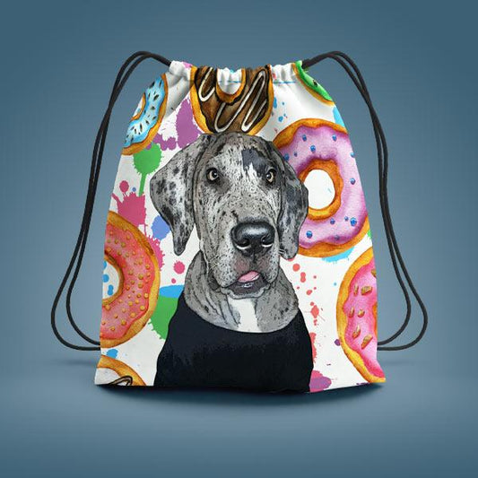 Custom Pet Art Drawstring Bag - Pop Your Pup!™