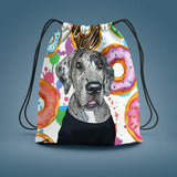 Custom Pet Art Drawstring Bag