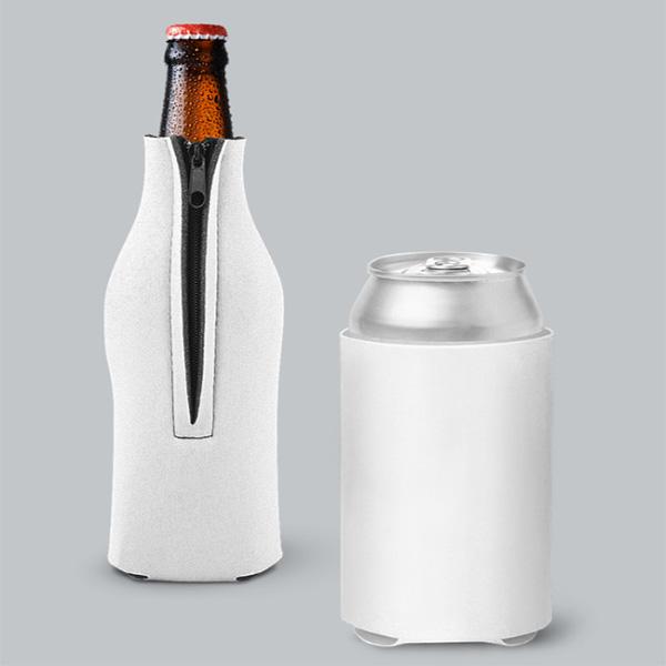 Zipper Beer Bottle Koozie (Red)