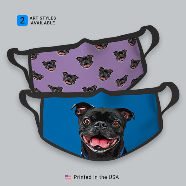 Custom Pet Art Face Mask - Pop Your Pup!™
