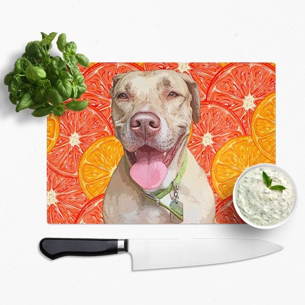 Custom Pet Art Glass Cutting Board - Pop Your Pup!™