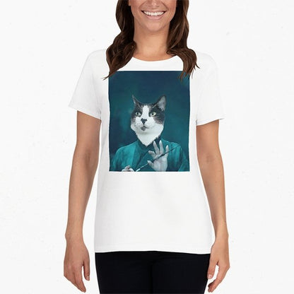 Custom Pet Art Ladies Crew - Pop Your Pup!™