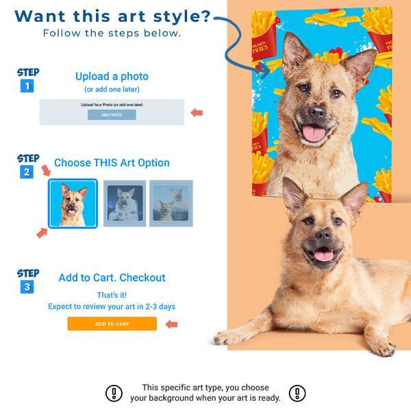 Custom Pet Art Ladies Crew - Pop Your Pup!™