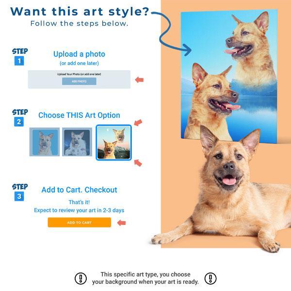 Custom Pet Art Ladies V-neck - Pop Your Pup!™