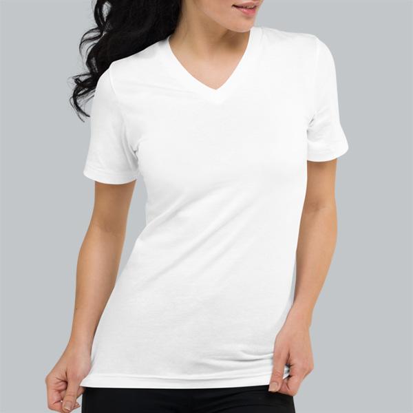 Custom Pet Art Ladies V-neck - Pop Your Pup!™