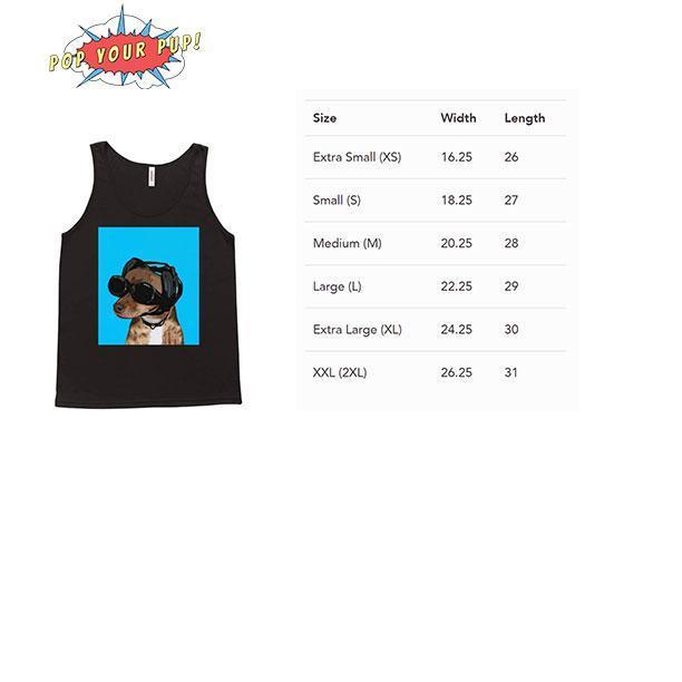 Custom Pet Art Mens Tank - Custom pet art of your dog or cat by pop-your-pup