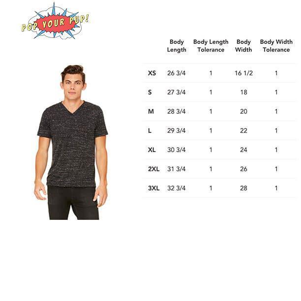 Custom Pet Art Mens V-neck - Pop Your Pup!™