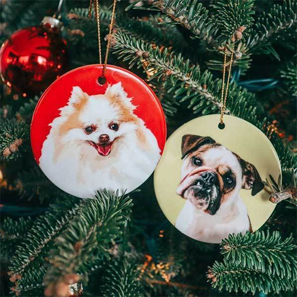 Dog Christmas Ornament, Adorable Christmas Ornament, Pet Ornament