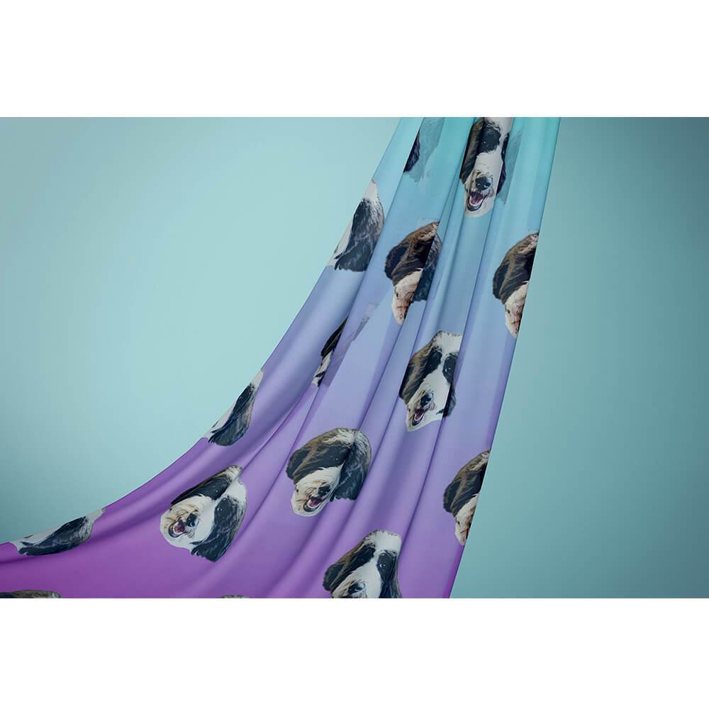 Custom Pet Art Scarves - Custom pet art of your dog or cat by pop-your-pup