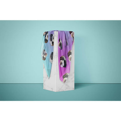 Custom Pet Art Scarves - Custom pet art of your dog or cat by pop-your-pup