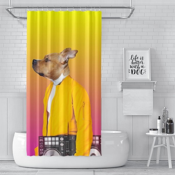 Custom Pet Art Shower Curtain - Pop Your Pup!™