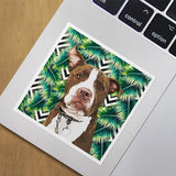 Custom Pet Art Stickers - Custom pet art of your dog or cat by pop-your-pup