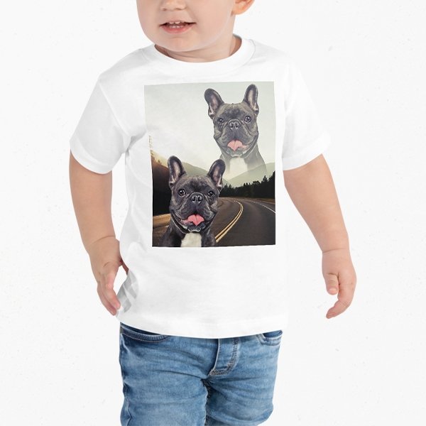 Custom Pet Art Toddler Crew - Pop Your Pup!™