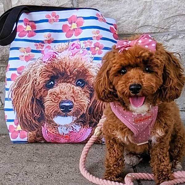 A Touch of Pets Sadie Pet Portrait Tote Bag