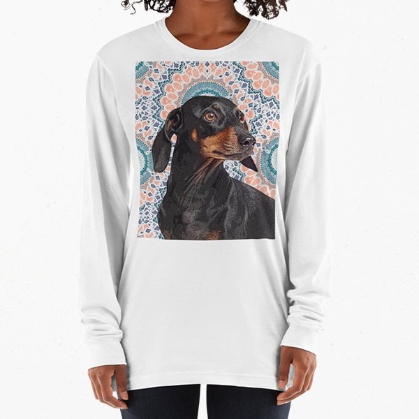 Custom Pet Art Uni-Sex Long Sleeve Shirt - Pop Your Pup!™