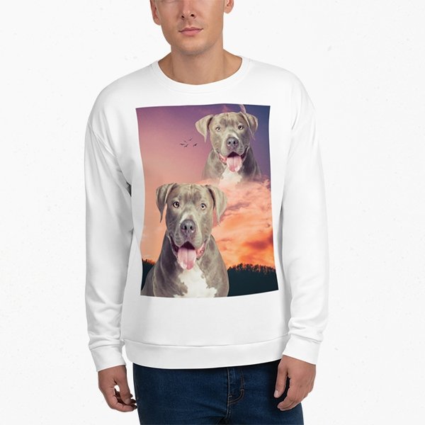 Custom Pet Art Unisex Sweater - Pop Your Pup!™