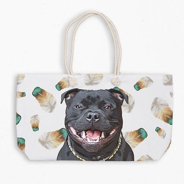 Custom Pet Art Weekender Tote Bag - Pop Your Pup!™